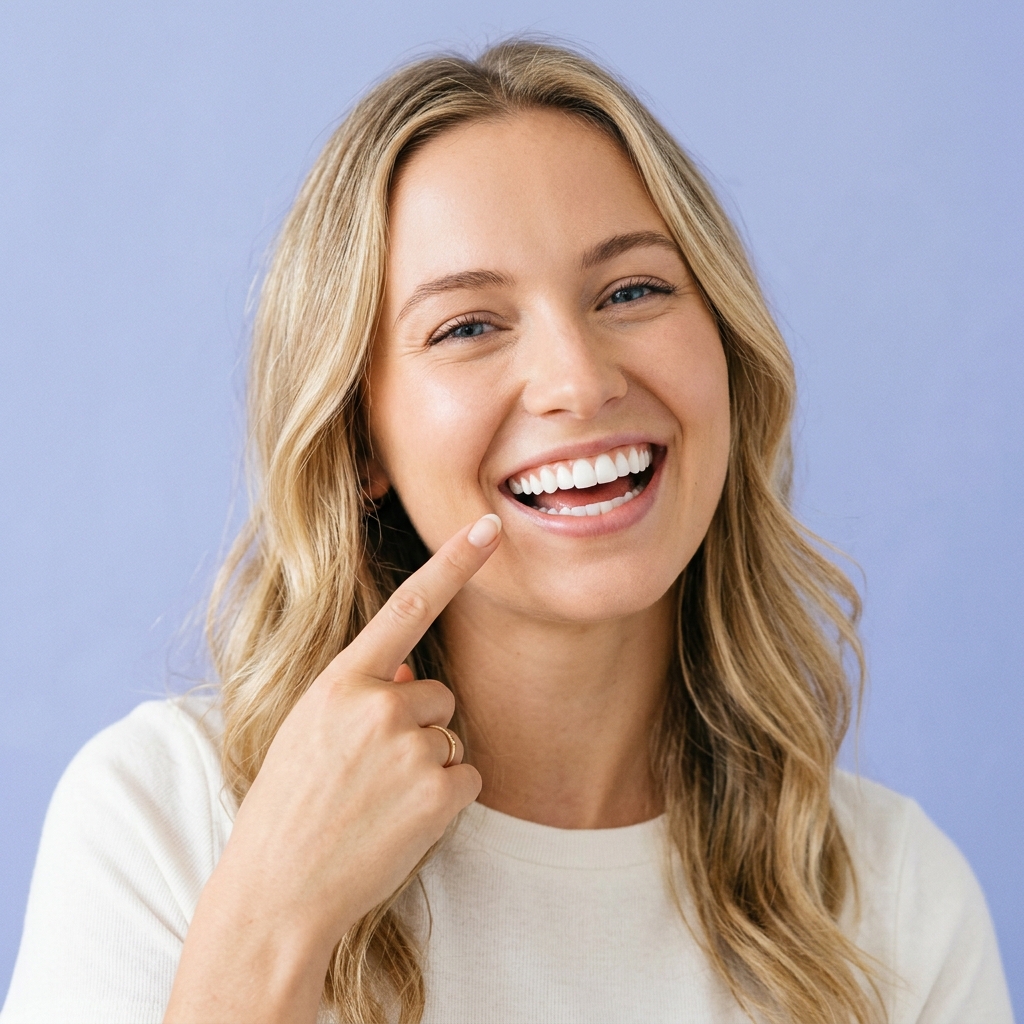 Healthy White Aesthetic Smile